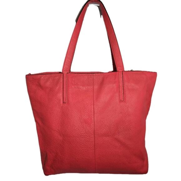 Kate Spade Elliot Grey Street Leather Tote Bag Purse In Hot Rose Pink Large - Picture 3 of 13